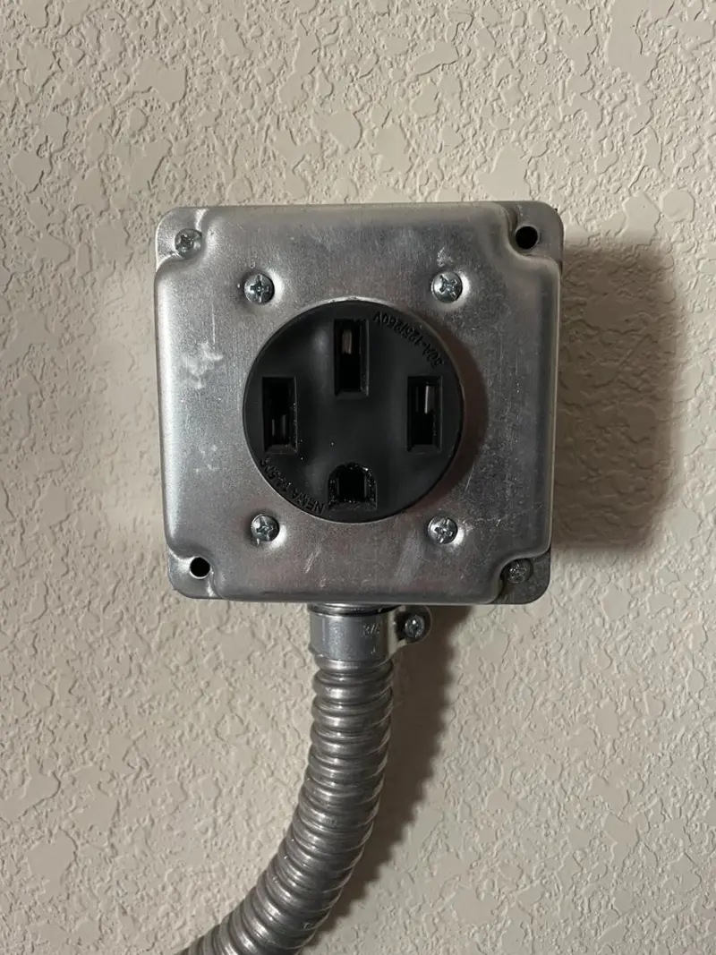 NEMA 14-50 outlet installed for Electrical Panel Upgrade in Vero Beach
